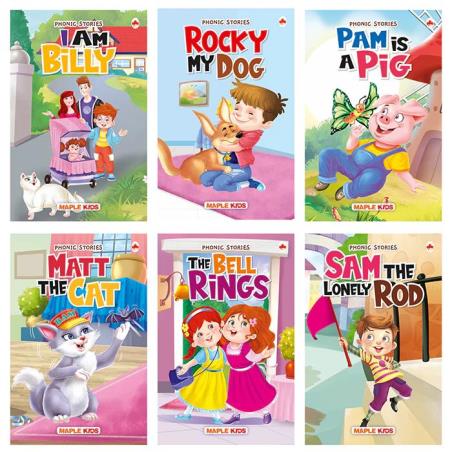 Book cover number 1 for Phonic Reader Set Of 6 Books written by NA published by Maple Press Private Limited