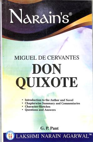 Book cover number 1 for Narain's Don Quixote written by G. P. Pant published by Lakshmi Narain Agarwal