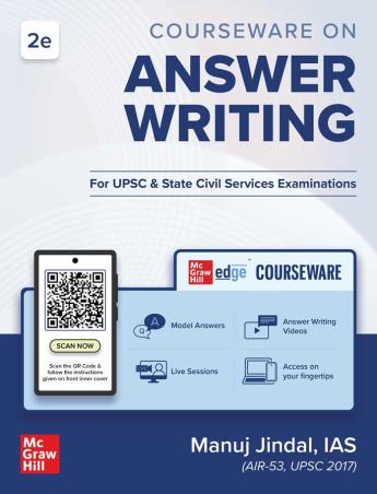 Book cover number 1 for Courseware On Answer Writing written by Manuj Jindal published by McGraw Hill Education Private Limited