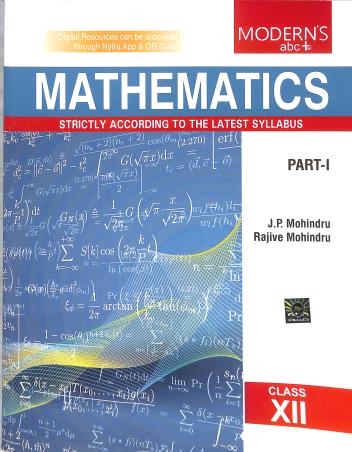 Book cover number 1 for Modern's abc+ Of Mathematics Class 12 Part 1 & 2 (2025-2026) written by J. P. Mohindru, Rajive Mohindru published by Modern Publishers