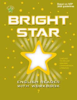 Book cover number 1 for Bright Star English Reader With Workbook 7 (NEP / NCF) written by NA published by Bright Star Publication