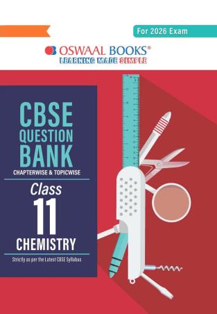 Book cover number 1 for Oswaal CBSE Question Bank Class 11 Chemistry (For 2026 Exam) written by NA published by Oswaal Books