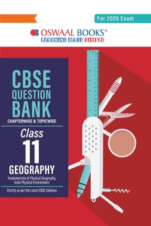 Book cover number 1 for Oswaal CBSE Question Bank Class 11 Geography (For 2026 Exam) written by NA published by Oswaal Books
