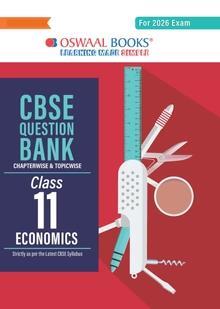 Book cover number 1 for Oswaal CBSE Question Bank Class 11 Economics (For 2026 Exam) written by NA published by Oswaal Books