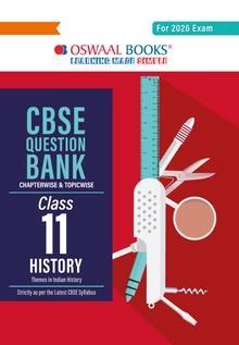 Book cover number 1 for Oswaal CBSE Question Bank Class 11 History (For 2026 Exam) written by NA published by Oswaal Books