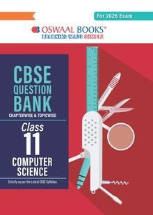 Book cover number 1 for Oswaal CBSE Question Bank Class 11 Computer Science (For 2026 Exam) written by NA published by Oswaal Books