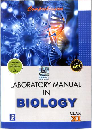Book cover number 2 for Comprehensive Laboratory Manual In Biology Class 11 (NCF) CBSE written by J. P. Sharma, Pragya Dixit published by Laxmi Publications (P) Ltd.