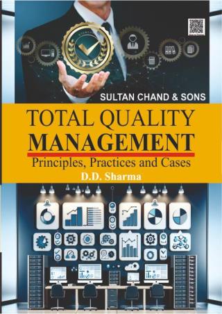 Book cover number 1 for Total Quality Management written by D. D. Sharma published by Sultan Chand & Sons
