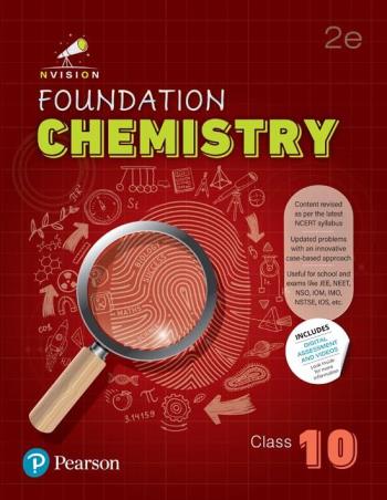 Book cover number 1 for Nvision Foundation Chemistry Class 10 (2025) written by Prashant Jain, Ashutosh Gautam published by Pearson Education