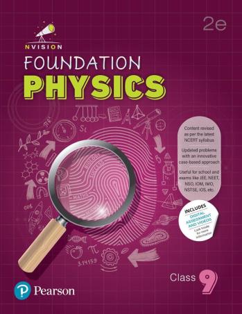 Book cover number 1 for Nvision Foundation Physics Class 9 (2025) written by Prashant Jain, Harshit Goyal published by Pearson Education