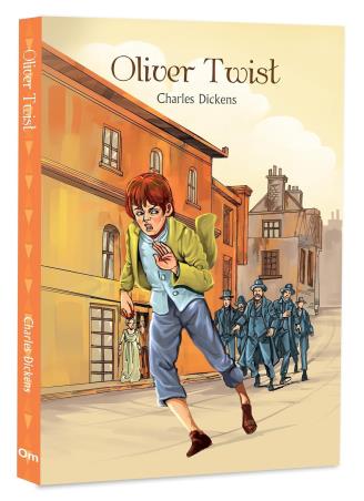 Book cover number 1 for Oliver Twist written by Charles Dickens published by Om Books