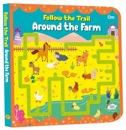 Book cover number 1 for Follow The Trail Around The Farm written by NA published by Om Books