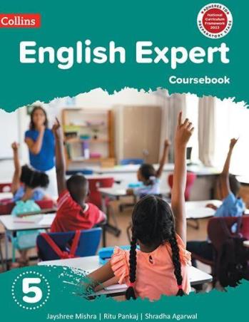 Book cover number 1 for Collins English Expert Coursebook Class 5 NCF 2023 written by Ritu Pankaj, Jayshree Mishra, Shradha Agarwal published by Harper Collins Publishers