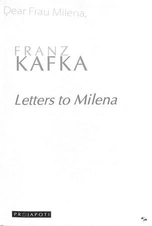 Book cover number 1 for Letters To Milena - Franz Kafka written by Franz Kafka published by Projapoti