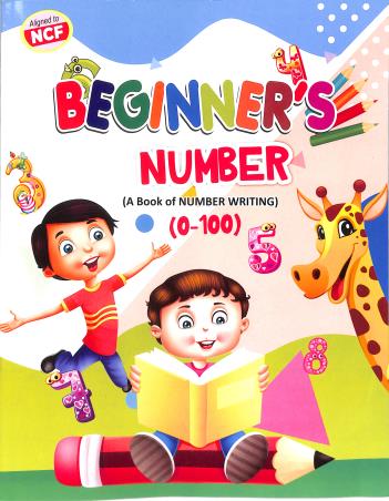Book cover number 1 for Beginner's Number 0-100 (A Book Of Number Writing) NCF 2023 written by NA published by Prudent Publishing House