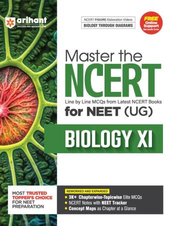Book cover number 1 for Master The NCERT Biology 11 For NEET (UG) written by Sanjay Sharma, Rakhi Bisht published by Arihant Prakashan