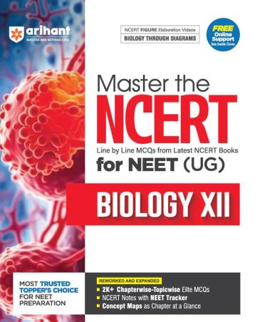 Book cover number 1 for Master The NCERT Biology 12 For NEET (UG) written by Sanjay Sharma, Parul Goel published by Arihant Prakashan