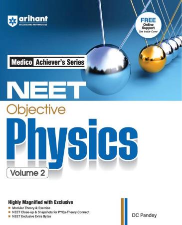 Book cover number 1 for Medico Achiever's Series NEET Objective Physics Volume 2 written by D. C. Pandey published by Arihant Prakashan