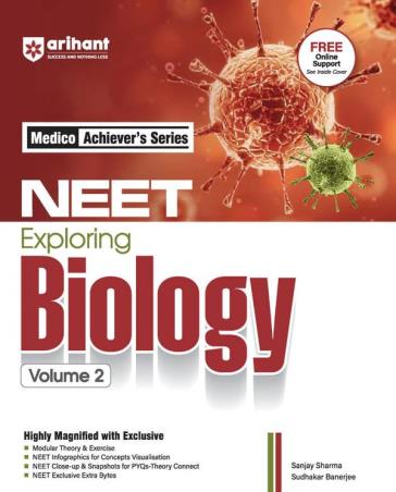 Book cover number 1 for Medico Achiever's Series NEET Exploring Biology Volume 2 written by Sanjay Sharma, Sudhakar Banerjee published by Arihant Prakashan