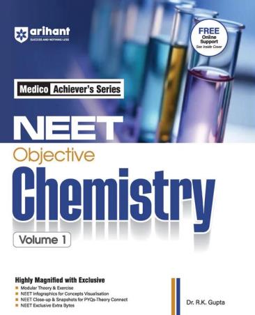 Book cover number 1 for Medico Achiever's Series NEET Objective Chemistry Volume 1 written by R. K. Gupta, Gaurav Shrivastava published by Arihant Prakashan