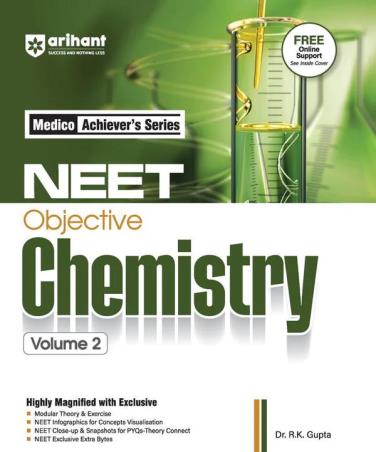 Book cover number 1 for Medico Achiever's Series NEET Objective Chemistry Volume 2 written by R. K. Gupta, Gaurav Shrivastava published by Arihant Prakashan