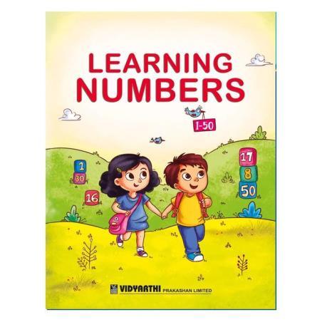 Book cover number 1 for Learning Numbers 1-50 written by NA published by Vidyarthi Prakashan Limited