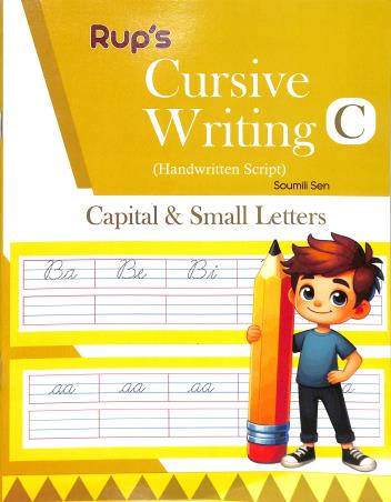 Book cover number 1 for Rup Cursive Writing C (Capital & Small Letters) written by NA published by Rup Publishing House