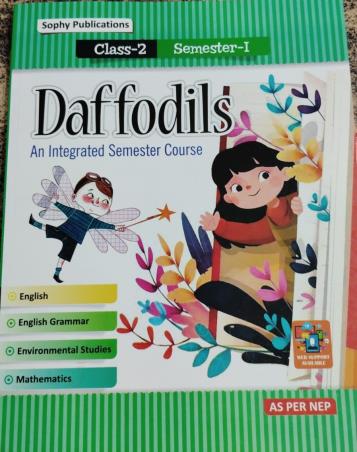 Book cover number 1 for Daffodils 2 Semester 1 NEP written by NA published by Sophy Publications Pvt. Ltd