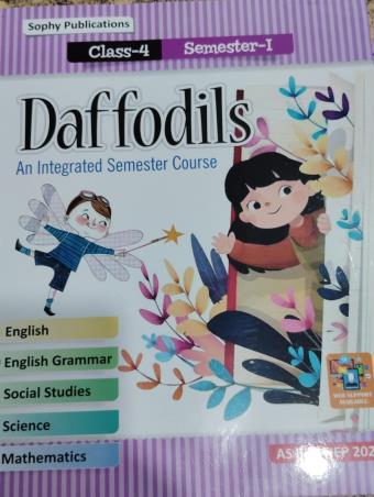 Book cover number 1 for Daffodils 4 Semester 1 NEP written by NA published by Sophy Publications Pvt. Ltd