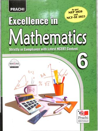 Book cover number 1 for Excellence In Mathematics 6 (NEP 2020 / NCF SE 2023) written by R. K. Tyagi, Ranjan Mohanty published by Prachi (India) Pvt. Ltd.