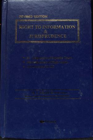 Book cover number 1 for Right To Information & Jurisprudence written by M. L. Sharma published by Vitasta Publishing Private Limited