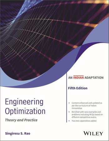 Book cover number 1 for Engineering Optimization : Theory And Practice written by Singiresu S. Rao published by Wiley India Pvt. Ltd.