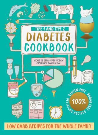 Book cover number 1 for Type 1 And Type 2 Diabetes Cookbook written by Vickie De Beer, Kath Megaw, David Segal published by Pavilion