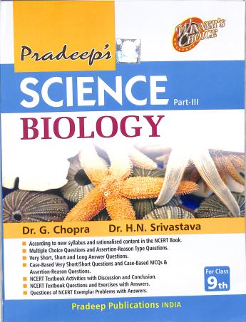 Book cover number 1 for Pradeep's Science Part 3 : Biology Class 9 CBSE (2025-2026) written by NA published by Pradeep Publications