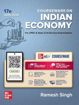 Book cover number 1 for Courseware on Indian Economy 2025-26 (For UPSC & State Civil Services Examinations) written by Ramesh Singh published by McGraw Hill Education Private Limited