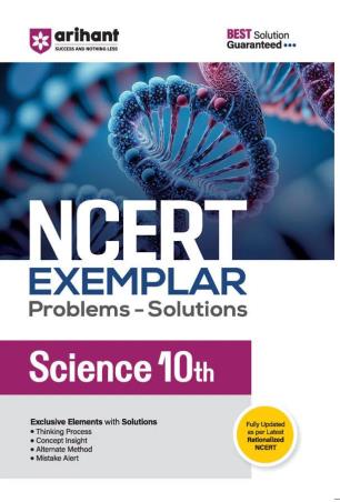 Book cover number 1 for NCERT Exemplar Problems - Solutions Science 10th written by Sayonika Jana, Manvi Sirohi, Tarnija Midha published by Arihant Prakashan