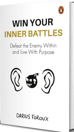 Book cover number 1 for Win Your Inner Battles written by Darius Foroux published by Penguin Books