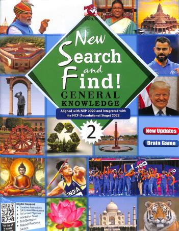 Book cover number 1 for New Search And Find! General Knowledge 2 (NEP 2020 / NCF 2022) Foundational Stage written by NA published by Tarun Publications