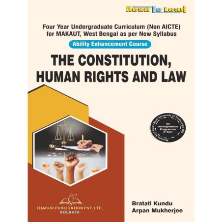 Book cover number 1 for Read To Lead The Constitution, Human Rights And Law written by Bratati Kundu, Arpan Mukherjee published by Thakur Publication Pvt. Ltd.