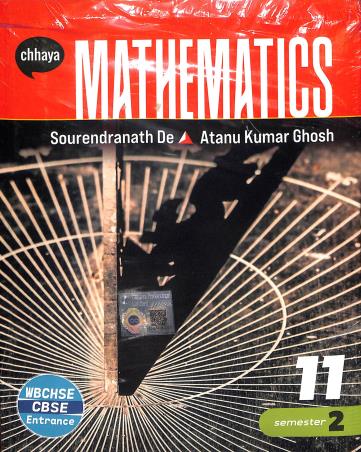 Book cover number 2 for Chhaya Mathematics Class 11 Semester 1 & 2 WBCHSE / CBSE written by Sourendranath De published by Chhaya Prakashani Pvt. Ltd.