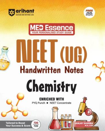 Book cover number 1 for MED Essence Your Personalised Study Guide NEET (UG) Handwritten Notes Chemistry written by Sanjay Sharma published by Arihant Prakashan