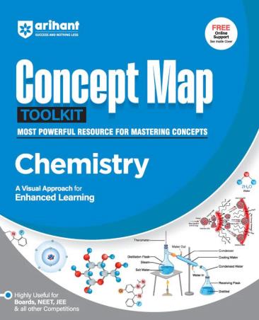 Book cover number 1 for Concept Map Tool Kit Chemistry (Highly Useful For Board,NEET,JEE & All Other Competitions) written by Swati Chauhan, Mohit Yadav published by Arihant Prakashan