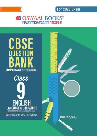 Book cover number 1 for Oswaal CBSE Question Bank Class 9 English Language & Literature (2026 Exam) written by NA published by Oswaal Books