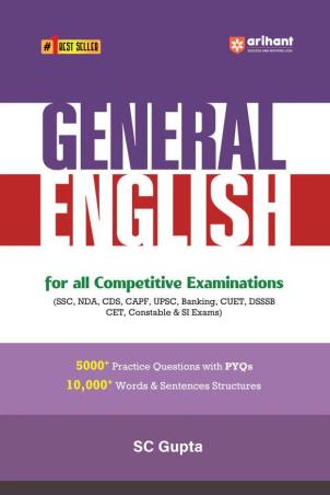 Book cover number 1 for General English for All Competitive Examinations written by S. C. Gupta published by Arihant Publications (India) Limited