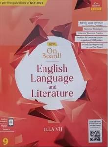 Book cover number 1 for New On Board! English Language And Literature CBSE 9 (NCF 2023) written by Illa Vij published by On Board! Books