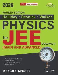Book cover number 1 for Halliday / Resnick / Walker Physics For JEE (Main And Advanced) Volume 2 written by Manish K. Singhal published by Wiley India Pvt. Ltd.