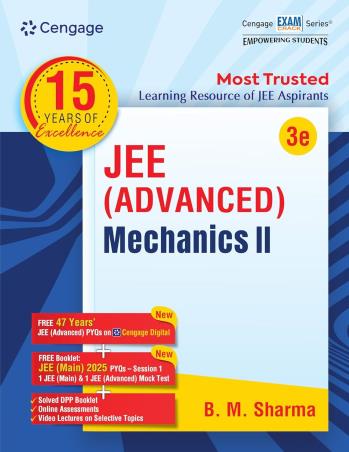 Book cover number 1 for JEE (Advanced) Mechanics 2 written by B. M. Sharma published by Cengage Learning India Private Limited