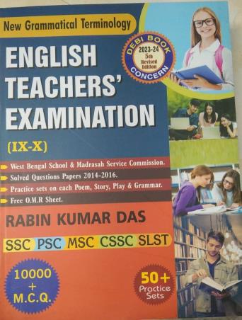 Book cover number 1 for New Grammatical Terminology English Teachers' Examination (9-10) 2023-24 - 5th Revised Edition written by Rabin Kumar Das published by Debi Book Concern