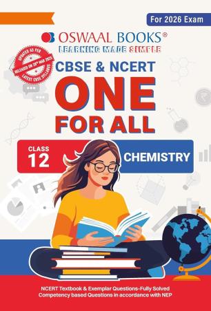 Book cover number 1 for Oswaal CBSE & NCERT One For All Chemistry Class 12 (For 2026 Exam) written by NA published by Oswaal Books