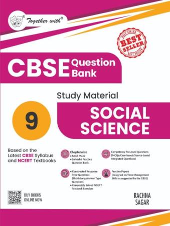 Book cover number 1 for Together With CBSE Question Bank Study Material Social Science Class 9 (2026 Edition) written by Anita Jain, Renu Kapoor published by Rachna Sagar Pvt. Ltd.